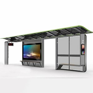 [Hot Item] Middle Eastern Style Outdoor Solar Energy Source Bus Shelter Customization