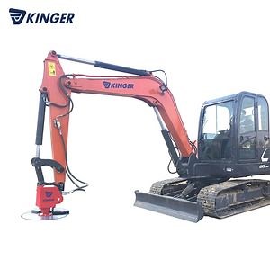 [Hot Item] Kinger Tree Branch Small Tree Cutter Hydraulic Saw Head Attachment for Excavator