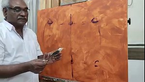 Demo Of An Imaginary Landscape Painting In Detailed Narration | Magunta Dayakar Art