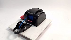 45LBS Boat Electric Anchor Winch with Wireless Remote, 12V Marine Winch & 100FT Pre-Wound Rope for Small Boats Under 24ft (Black)