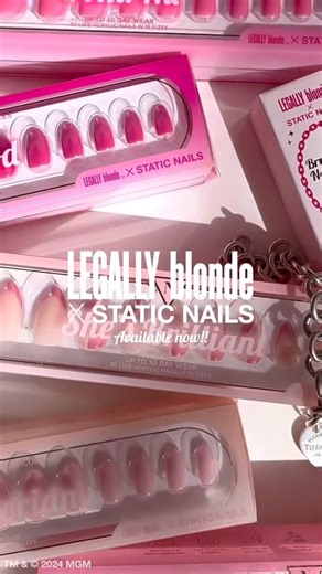 Never underestimate the power of pink 🩷✨🎀 Shop Legally Blonde x Static Nails, available now 🐕 Shop the collection now >> https://bit.ly/40GBvNZ | Static Nails