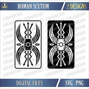 Roman Scutum Shield SVG PNG | Ancient Roman Legionary Battle Clipart - Etsy Canada
