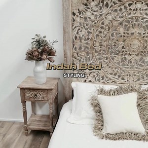 Beautify Your Bedroom 🥰✨💤 Did you know that the word 'beautiful' is 'Indah" in Indonesian? So perfectly named for our popular and beautiful Indah hand carved teak panel bed. Available now at our warehouse, and we have the king and queen size in stock ready to move into your bedroom! We have a beautiful offer for you at the moment. Receive a $100 discount as a gift for your loyalty and support, when you make an order of $499 or more. The discount will automatically be applied at checkout. Enjoy