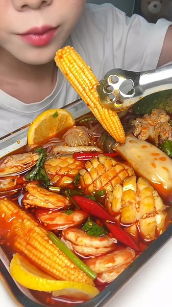 WARNING: This Seafood is TOO HOT to Handle! 😱🔥" #asmr #food #shorts