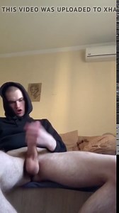 skinhead hoodie twink has perfect balls and shoots his load