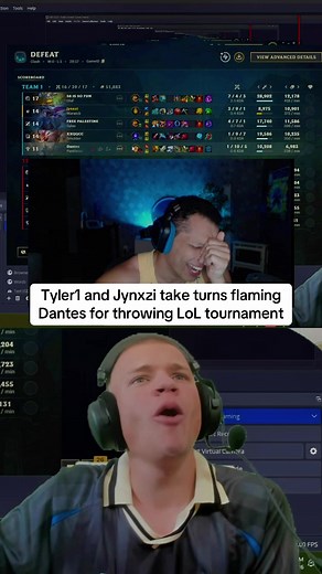 Jynxzi & Tyler1 Roast Dantes for Throwing LoL Tournament