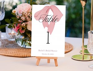 She's Tying the Knot Table Number Signs-instant Download - Etsy Canada