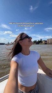 It’s HOT in London right now 🌞 The solution to the heatwave? A cruise on the Thames… and maybe a fan or two. 😅 | City Cruises