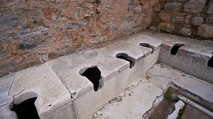 Public Latrines Ancient City Ephesus 4k Stock Footage Video (100% Royalty-free) 3561072297 | Shutterstock