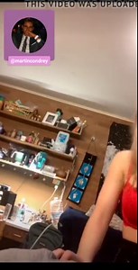 Brunette girl nip slip on Periscope