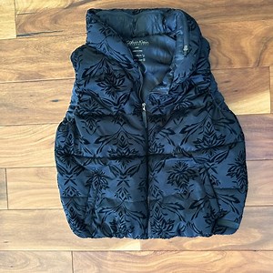 Calvin Klein Performance Black Puffer Vest with Zip Hood size Large