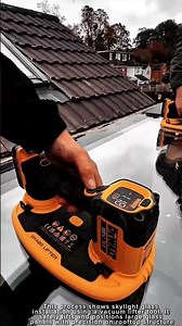 Skylight Glass Installation Work Tool Using Vacuum Lifter #worktool