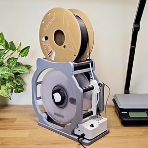 Electric Spool Rewinder, 3D Industrial Filament Respooler, Smart Start and Stop for 1kg Spools, Wrap Neatly Without Tangling, for PLA/PETG/ABS/TPU/Nylon/Other 3D Printing Materials