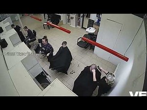 WEBCAM: Buzzcut 3mm by older blond haired barberette