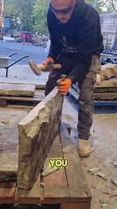 How to fettle edge Reclaimed Yorkshire Stone paving | The Yorkshire Stone Dresser