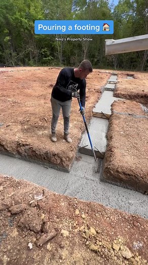 Pouring a footing!! | Back 2 Life