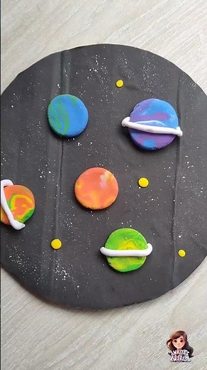 🌌🚀🪐Crafting Realistic Solar System Planets with Clay! #space #viral #shorts #youtubeshorts