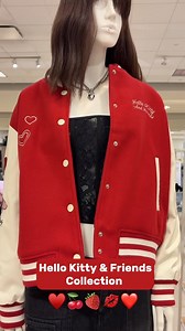 Get your trendy Hello Kitty and Friends Varsity Jacket and more at Forever 21😍💋 🐱 #KatyMills #Forever21 #HelloKitty | Katy Mills