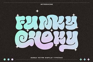 Funky Choky Typeface, a Symbol Font by alit design