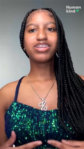 “I felt like a princess” — watch the magical moment when this teen tries on her prom dress designed by a 12-year-old fashion genius! #humankind | The Canton Repository / CantonRep.com