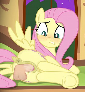 Fluttershy's first time (with a human)