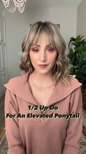 Quick way to elevate a pony tail or half up half down hair do! You could perfect it for a more elegant look- or leave it more undone like I did here! Either way- the volume is AMAZING! 🖤 what do you think? #halfuphalfdown #halfuphalfdownhairstyle #halfupdo #hairstyleideas #shaghaircut #fringe #fringebangs #hairinspo #hairinspiration | Beauty By Ezmia