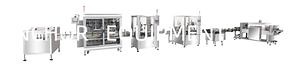 [Hot Item] Automatic Filling Aluminum Foil Sealing Capping Labeling Heat Shrink Machine Packing Line