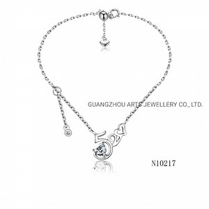 [Hot Item] Bezel Setting "520" Silver Jewelry for Love Pendant Necklace