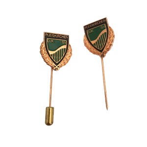 [Hot Item] Custom Zinc Alloy Recessed Logo Enamel Lapel Pins with Long Needle