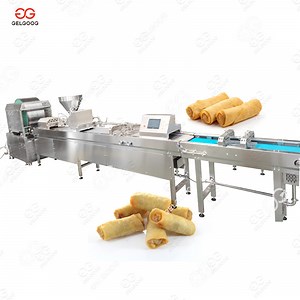 [Hot Item] Automatic Vietnamese Rice Paper Spring Rolls Line Lumpia Spring Roll Pastry Making Egg Roll Machine Manufacturers