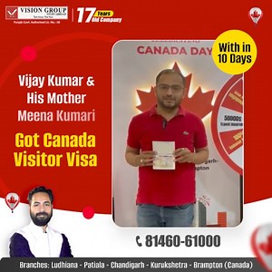 Canada Visitor Visa Grant | Vision Group