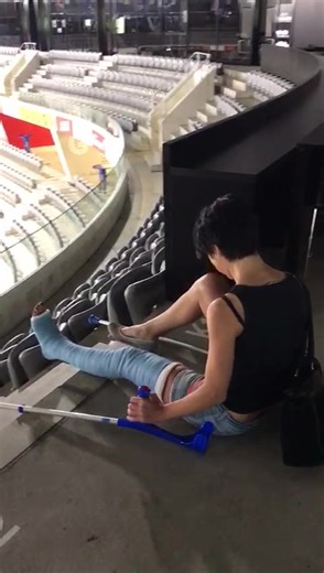 Samantha's Journey with Crutches and a Long Leg Cast