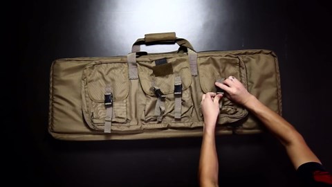 DDT Death Dealer Tactical Padded Double Long Rifle Pistol Case USA Veteran Owned w/Backpack Straps - Lockable