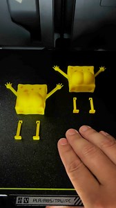 SpongeBob Magnet 3D print #3Dprinted #3dprinting #3dprinttok #asmr3dprinting #asmr #asmrsounds #spongbob | Deideiap
