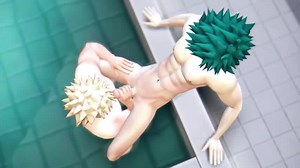 Hero's Bath Time - Midoriya x Bakugo - my Hero Academia 3D Animation Parody