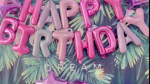 GLZLMM 22 Purple Star Heart Number Balloons Happy 22nd Birthday Party Supplies for Young Adults (22 years old, Unisex)