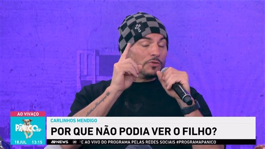 4.4K views · 72 reactions | Carlinhos Mendigo voltou ao Pânico diretamente da cadeia para contar tudo sobre a sua condenação por pensão alimentícia para vocês. O papo ficou sério com perguntas sobre a sua relação com o filho, a rotina na prisão e até religião. Confira a íntegra da entrevista. #Pânico | Programa Pânico | Facebook