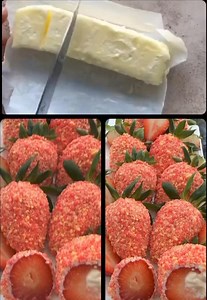 93K views · 404 reactions | Strawberry crunch crumble  With Cheesecake filling 懶 | Cyn'ful Glam | Facebook