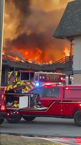 Fire at the Falcon Ridge Apartments in Universal City