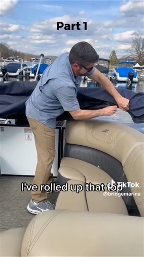 Boat Care How-To: putting on the bimini boot PART 1 of 2 #boating #learntoboat #boatingtips #yourbridgetoboating #BOAT #lakehopatcong #highlandsnj #bridgemarina | Bridge Marina, Inc.