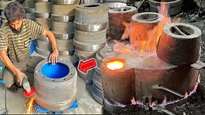 8K views · 107 reactions | Turning Molten Fury into TRUCK-STRONG Brake Drums | Extreme Heat Forging Process | Mechanical Skills | Facebook