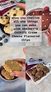 Four recipes, one star ingredient: HERSHEY'S CHIPITS Cream Cheese Flavoured Chips! 🎉🍫 #Hershey #HersheyCanada #HersheysChipits #ChipitsCreations #BakeWithChipits #Chipits #ChipitsCanada #CanadianBakers #BakingCanada #CanadaBakes #CreamCheese #CreamCheeseChips | Hershey's Chipits