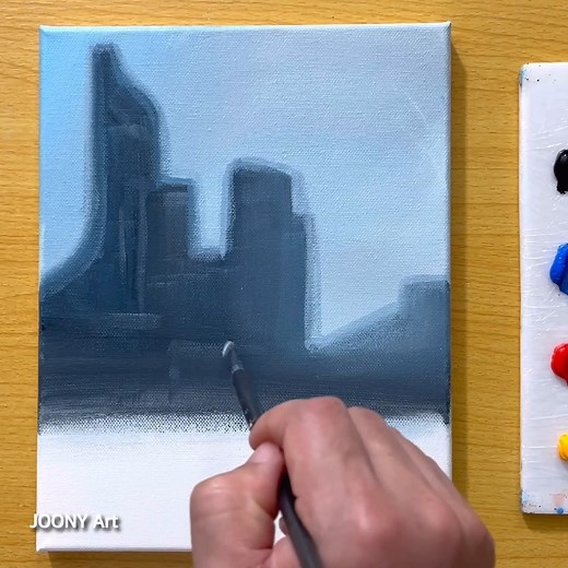 22K views · 231 reactions | Peaceful Landscape Acrylic Painting #art #painting #acrylicpainting | Joony art | Facebook