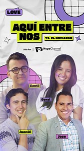 ¿Cuál es tu experiencia en el amor? 🎉 ¡GRAN ESTRENO! 🌟 👉 Aquí Entre Nos 👈 Únete a Santi, Geral, JuanDi y José en sus charlas reveladoras sobre el noviazgo 👩‍❤️‍👨y los desafíos y sorpresas que trae consigo estar en una relación. 👀 ¡No te lo puedes perder! 📅 Estreno el 8 de octubre 🔗 Sintonízalo en hopechannelinteramerica.org | Hope Channel Inter-America