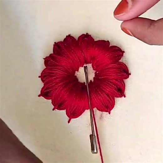 4.9K views · 48 reactions | 3D Model Easy Handmade Embroidery!!! #embroidery #design #new #3d #love | Hand Embroidery Teaching | Facebook