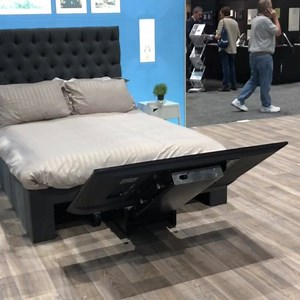 The good people at Future Automation have created motorized solutions for everything! Nowhere to place a TV? How about under the bed. #CEDIA #CEDIAexpo | Smart Home Brothers