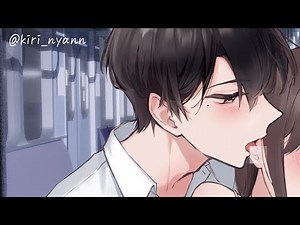 【Kirinyan】Secret Ear-Li＊king on the Train from a Hot Stranger Gets Steamy... 【Japanese Voice Actor】
