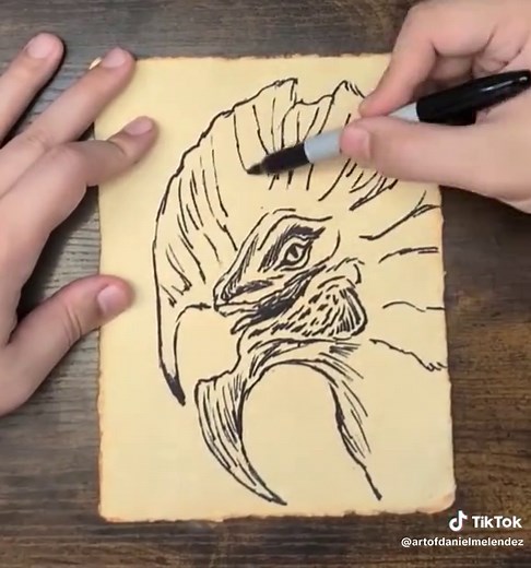 idk what it is #brushpen #pensketch #arttok