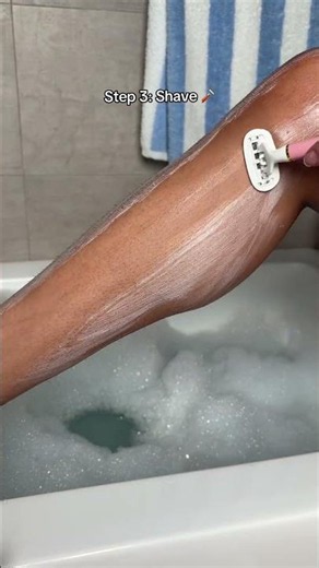 SMOOTH LEG SHAVE ROUTINE #trulybeauty #shaveroutine #bodycare #glowyskin #asmr #satisfying #shorts