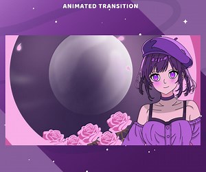 Midnight Roses Animated Stream Stinger Transition Package for Twitch, Anime Girl Stream Overlay, Rose Dream Transition, Moonlit Design - Etsy Canada